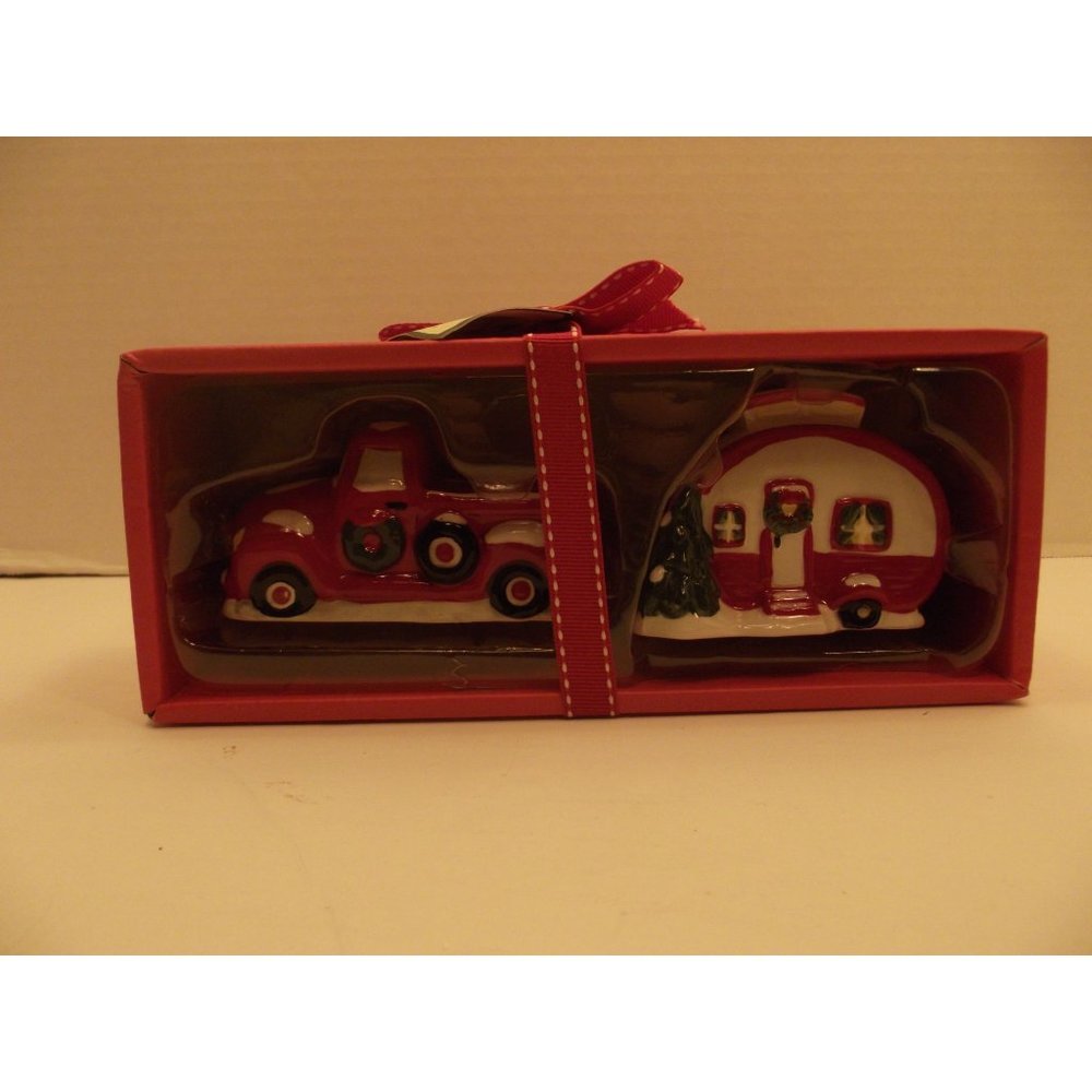 New in Box Blue Sky Ceramics17842 Retro Camper Salt & Pepper Shakers 2021